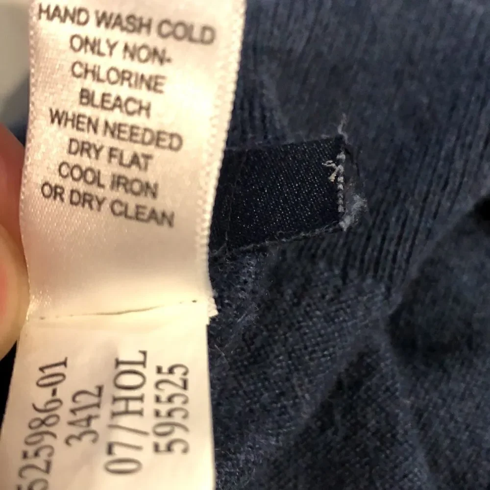 Banana Republic Silk Cashmere 1/4 Zip Sweater Sz. L